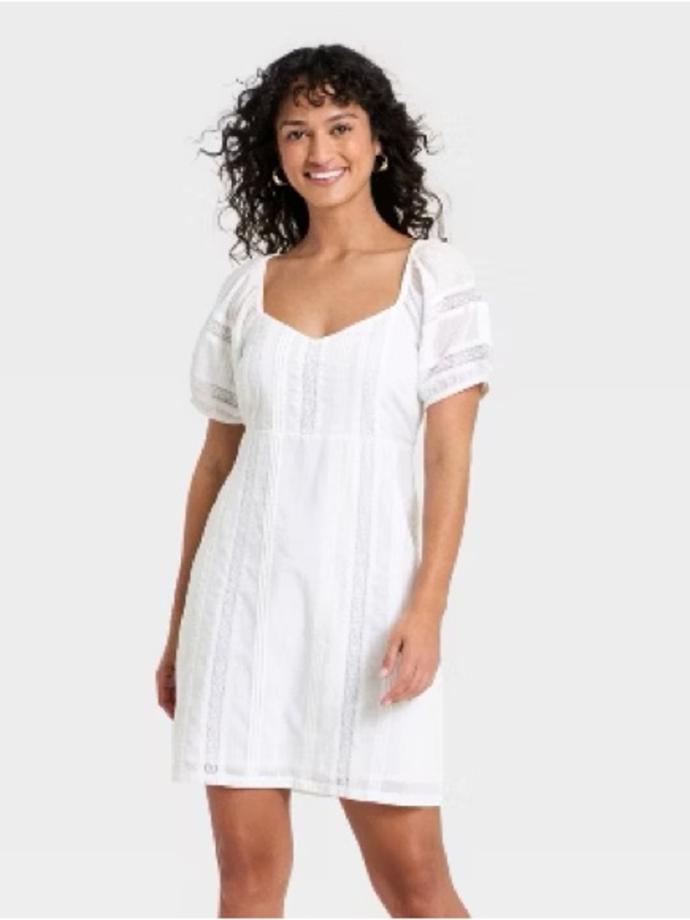 Target puff sleeve lace mini dress
